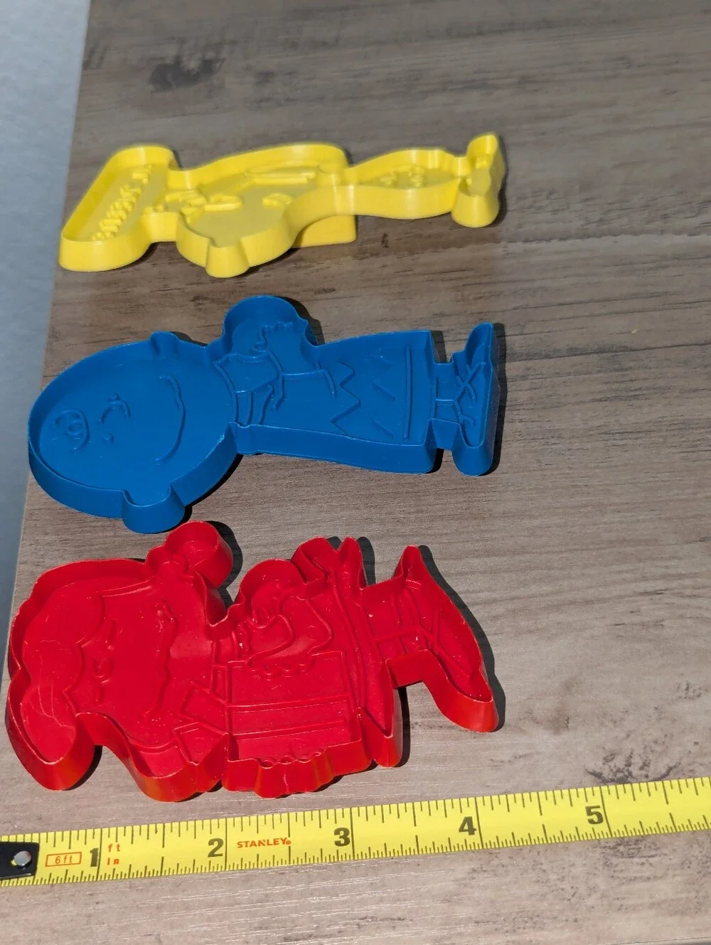Vintage Peanuts Cookie Cutters Set of 3 Snoopy Charlie Brown Lucy